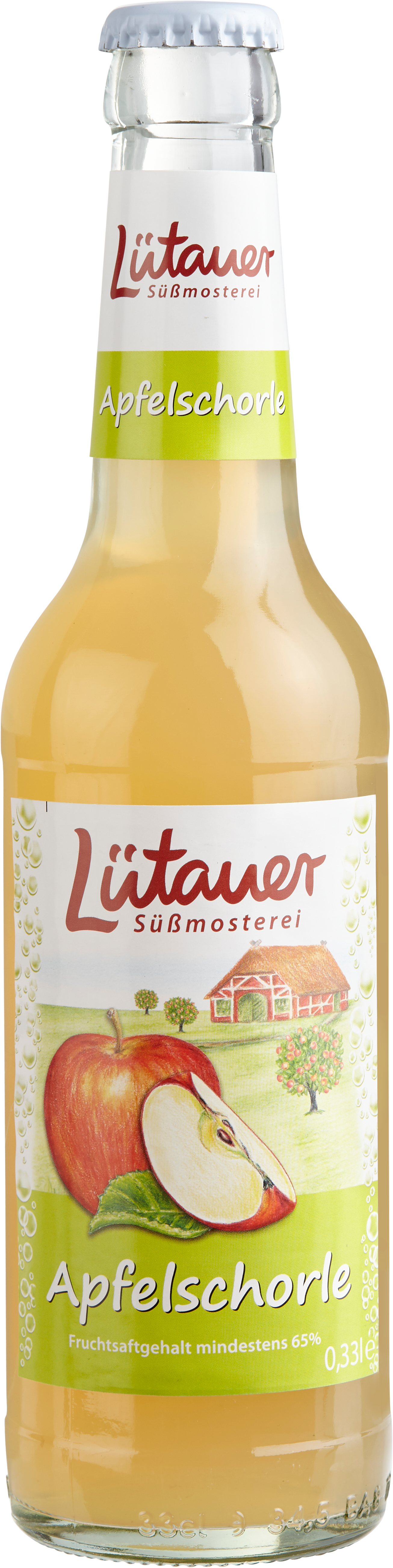 Lütauer Apfelschorle 24/0.33 Lütauer Apfelschorle 24/0.33