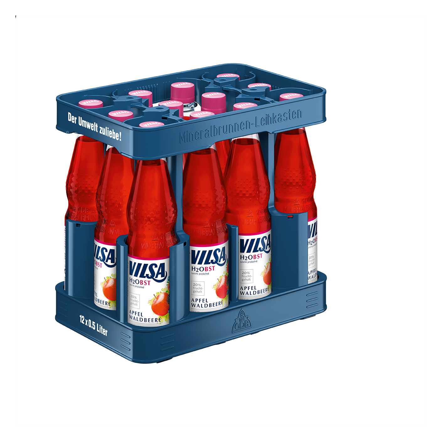 Vilsa H2Obst Apfel Waldbeere PET 12/0.5 Vilsa H2Obst Apfel Waldbeere PET 12/0.5