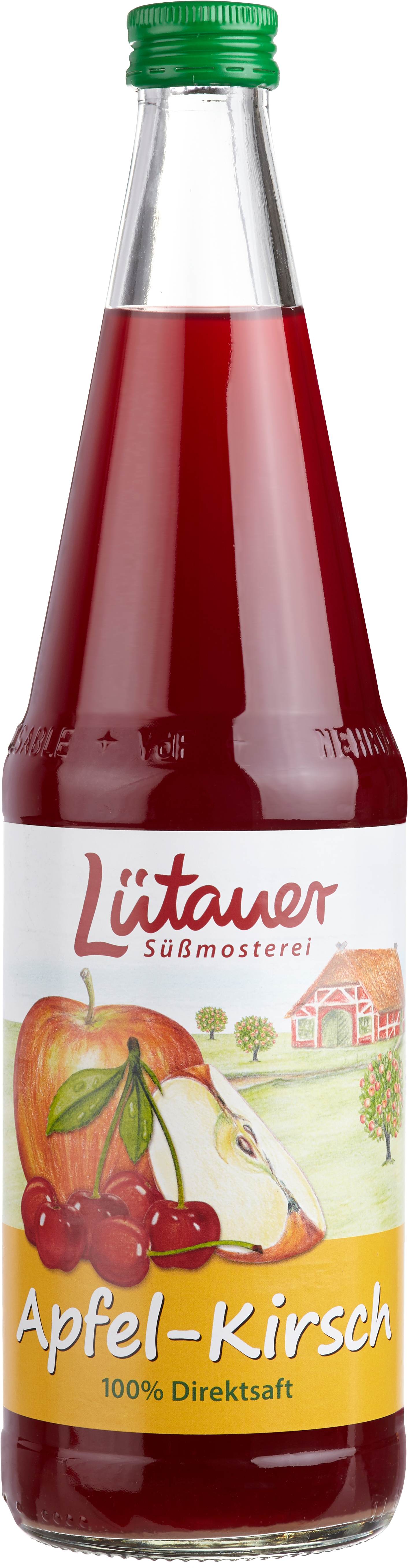 Lütauer Apfel Kirsch  100 % Direktsaft 6/0,7L